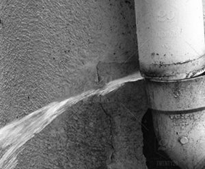 Foundation cracks plumbing leaks